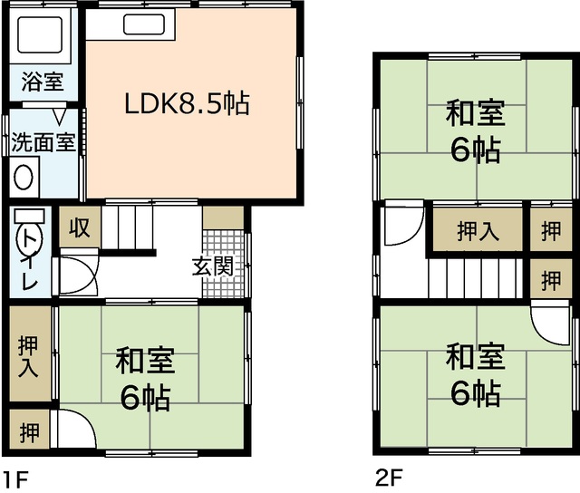 小田貸家(戸坂山根1丁目)②