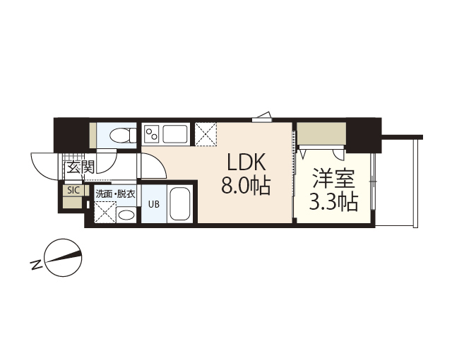 S-RESIDENCE城南通りabreast