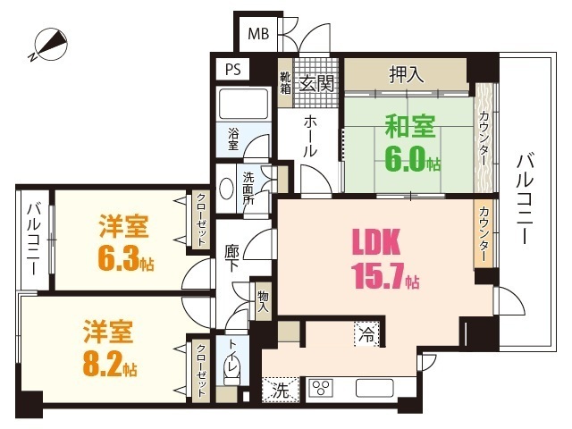 ヒルズステージⅠ番館(807)