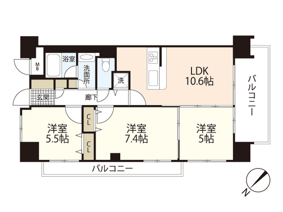 クレール牛田本町
