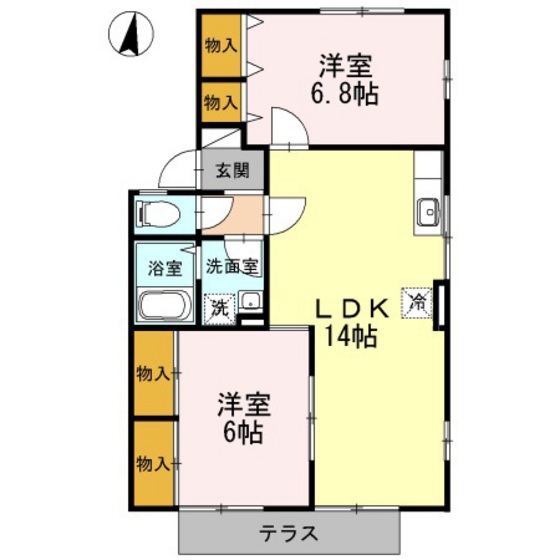 アゼリア土井 B棟