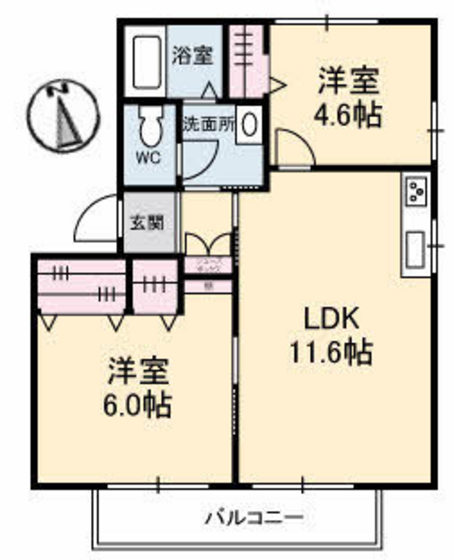 フラッツ チェリーB棟