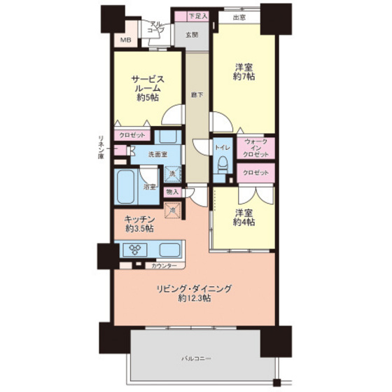 パークナード牛田本町ウエストウイング
