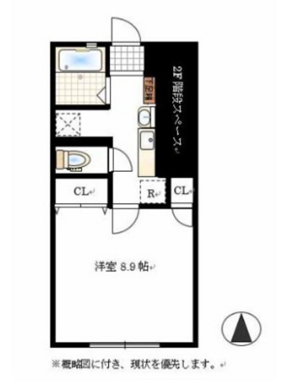 フルーリー中撫川B棟