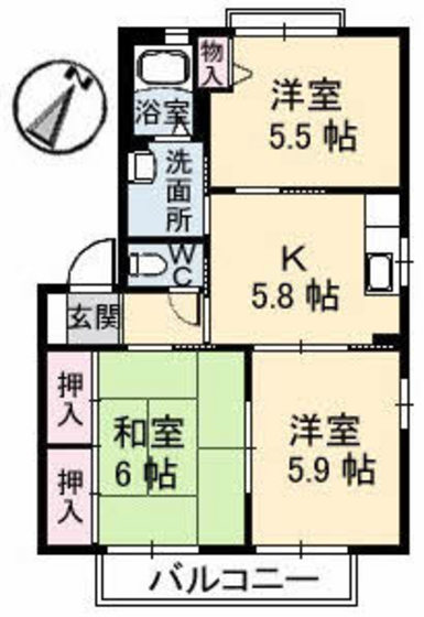 サニーハイツ南本町 A棟
