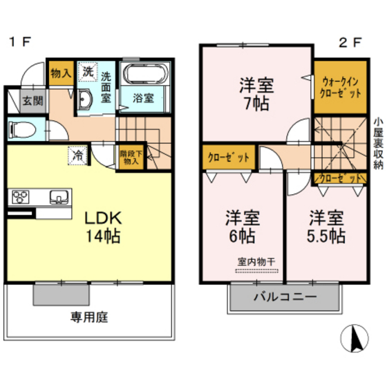ラフィーネ下中野 A棟