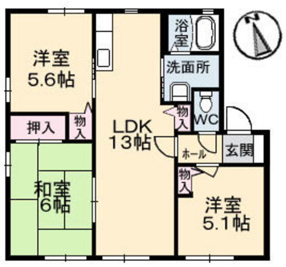 クレールせせら B棟