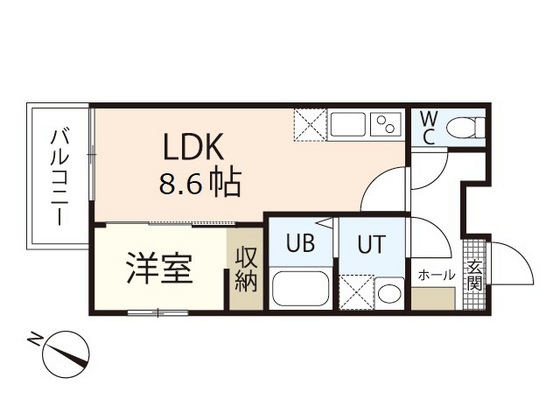 フリートフォルヴィラ古江新町A