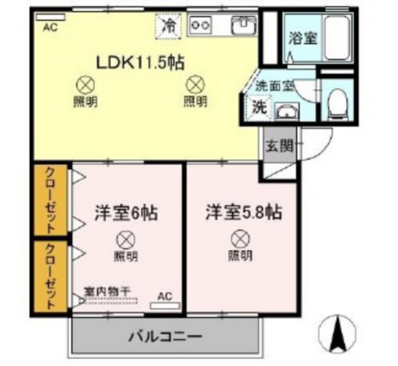 シャンポールききょう A棟