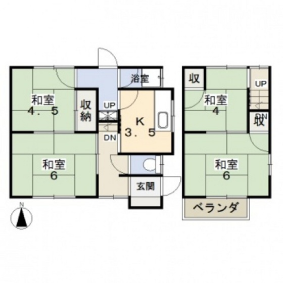 大安寺東町貸家