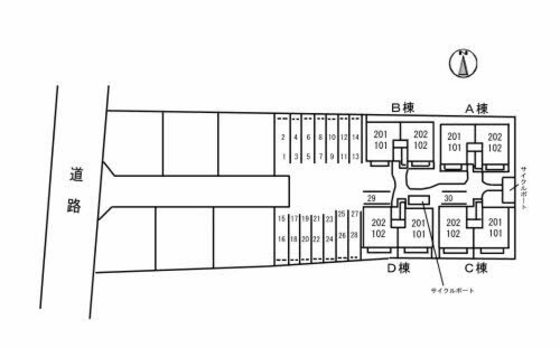ラ・パーチェ ナガオカ D棟
