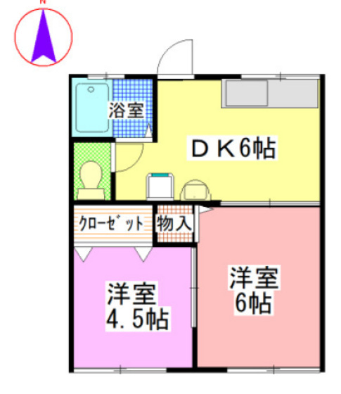 山田コーポ(2DK)・S棟