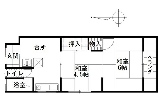 佐々木アパート 2F西