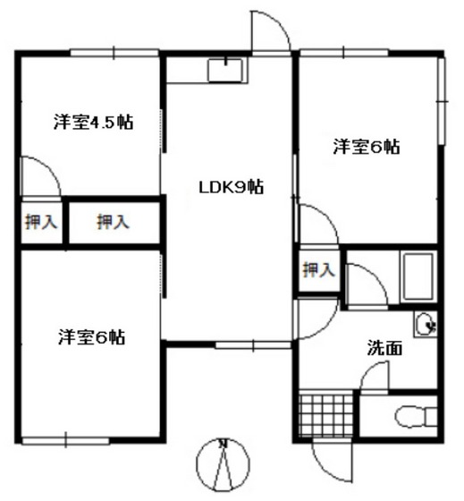 東岡山駅前貸家