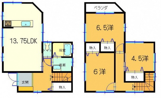 温品4丁目 近藤貸家 B