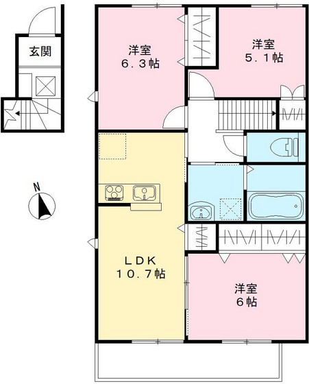 ユアメゾン益野 A