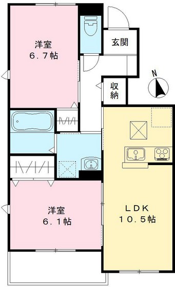 ユアメゾン益野 B