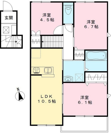 ユアメゾン益野 B