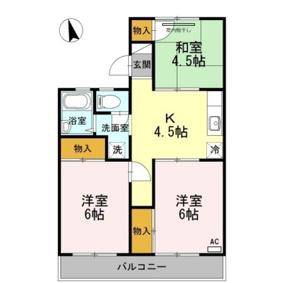 グリーンハイツ新福 F棟