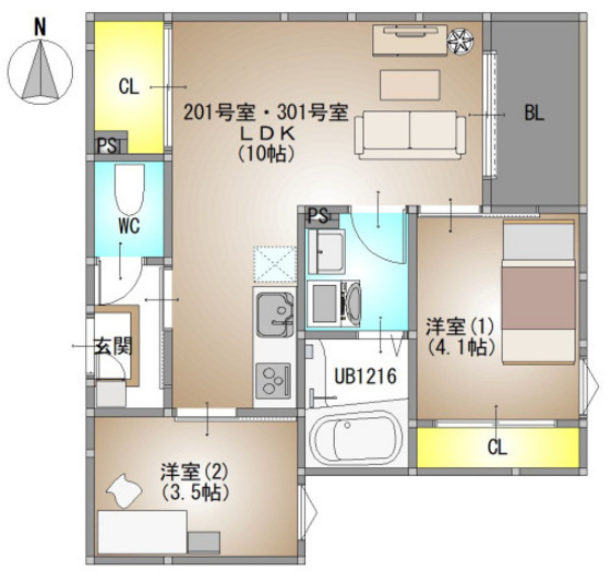 仮称)REGALEST 北方3