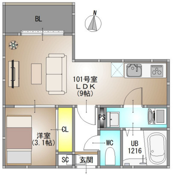 仮称)REGALEST 北方4
