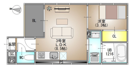 仮称)REGALEST 北方4