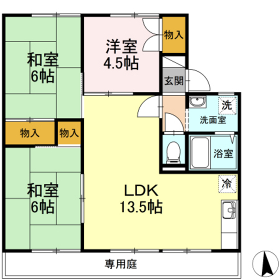 雨あがりの虹 B棟